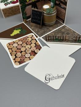 Exlposionsbox Grußkärtchen Geschenk Gutschein